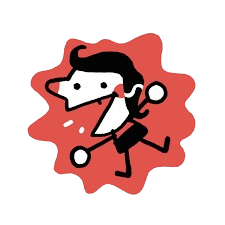A Splash of red with the main character 'KID VAMPIRE' on top